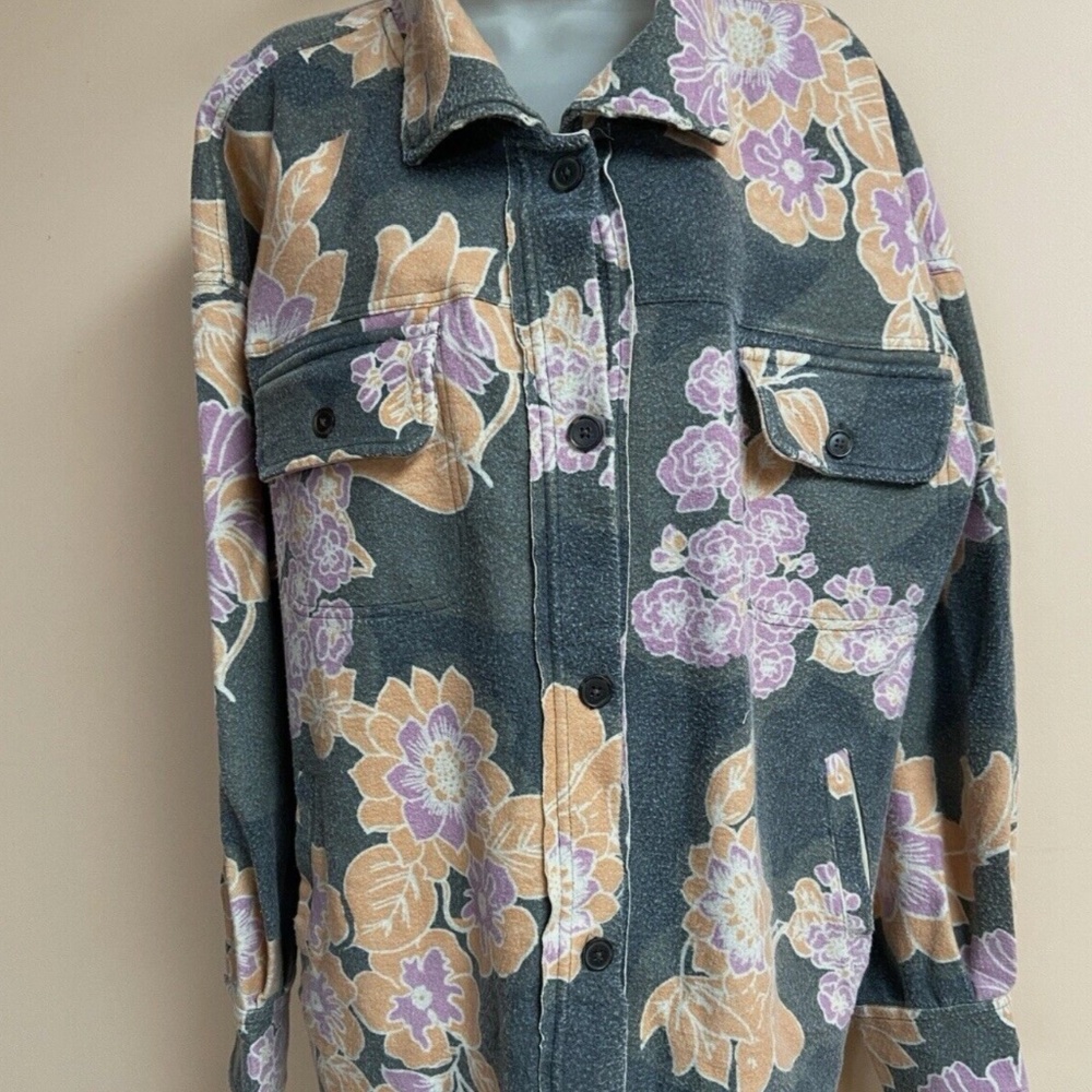 Free People Ruby Jacket in Carbon Combo sz large NWT - Picture 6 of 8